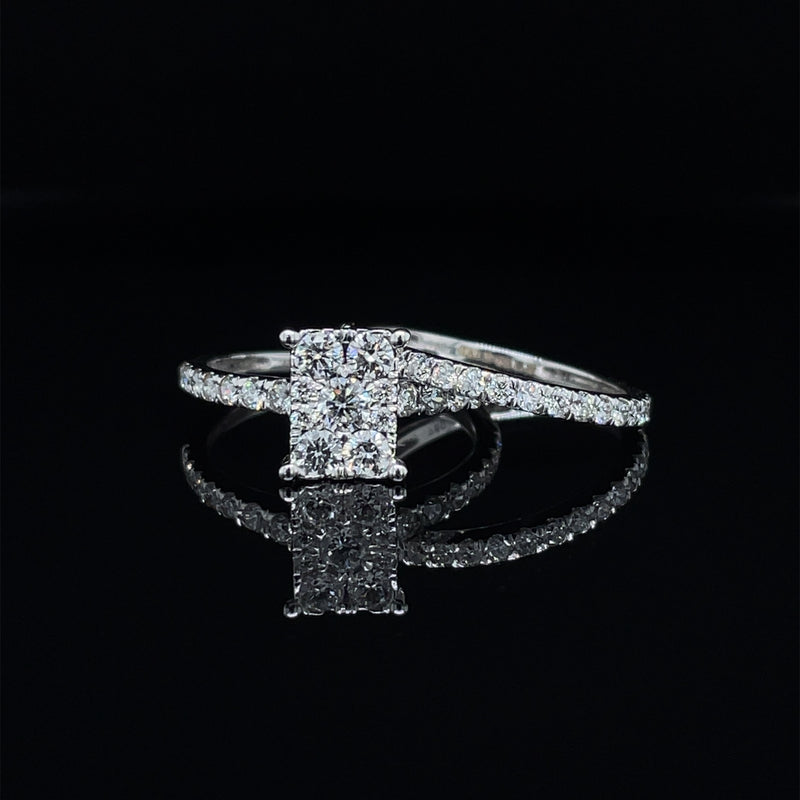 Radiant Shape Natural Diamond Ring