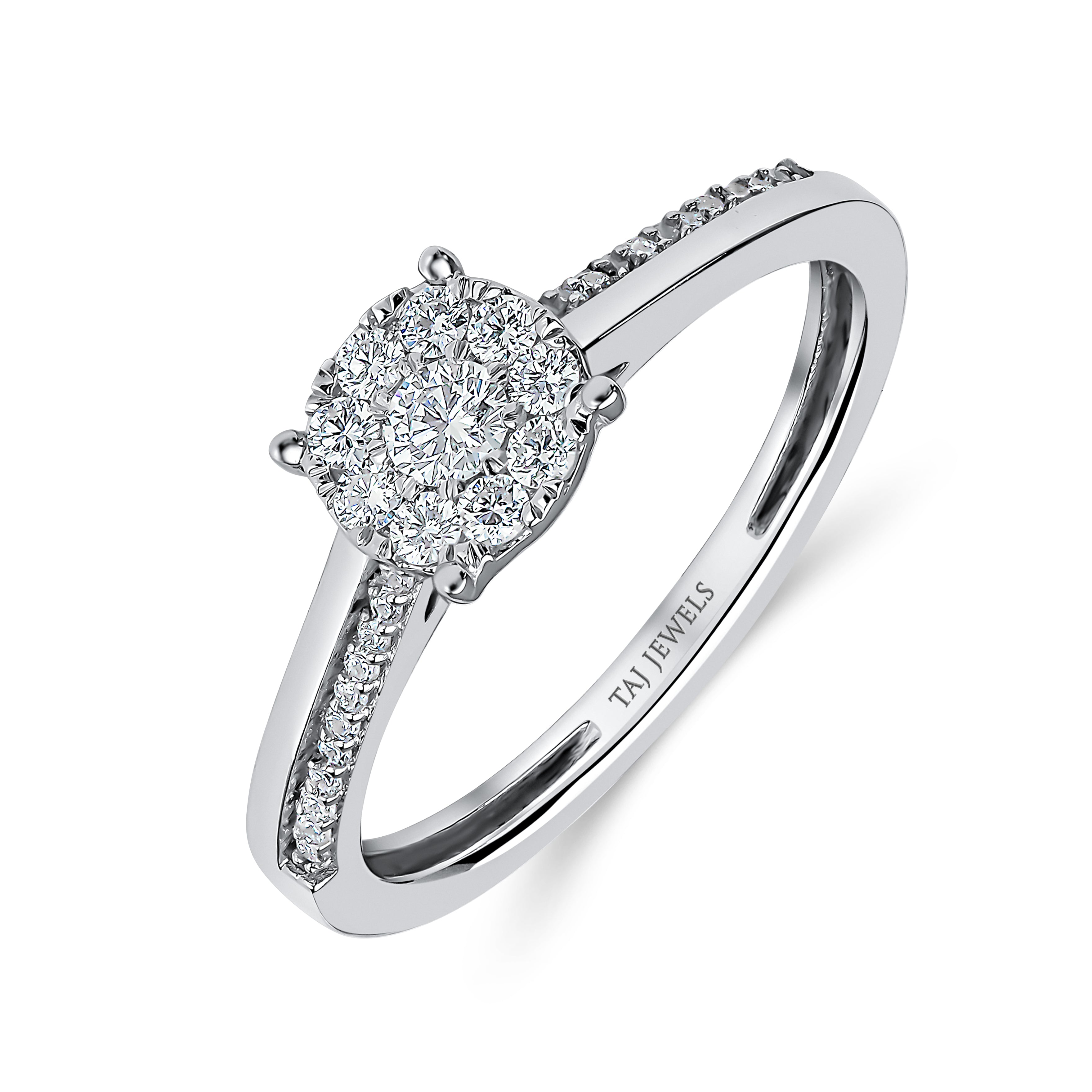 Round Brilliant Diamond Ring Taj Jewels UK