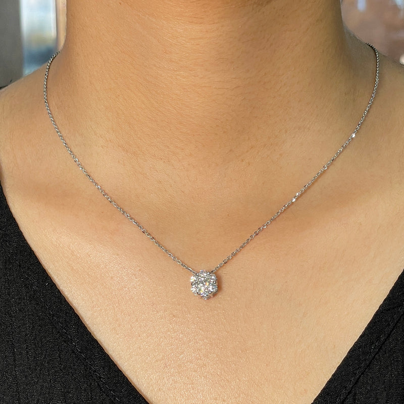 Round Shape Diamond Pendant