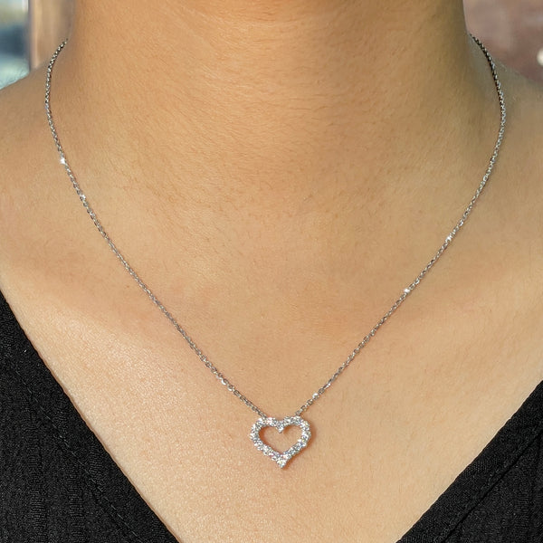 Heart Shape Diamond Pendant