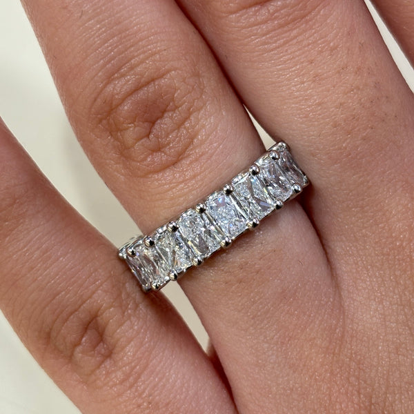 Radiant Diamond Wedding Band
