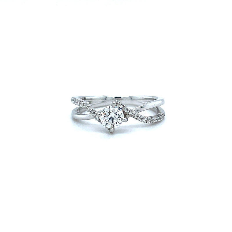 Round Natural Diamond Ring