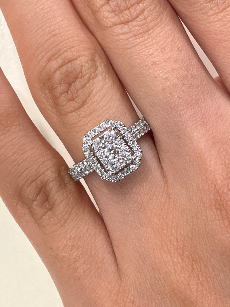 Radiant Shape Diamond Ring