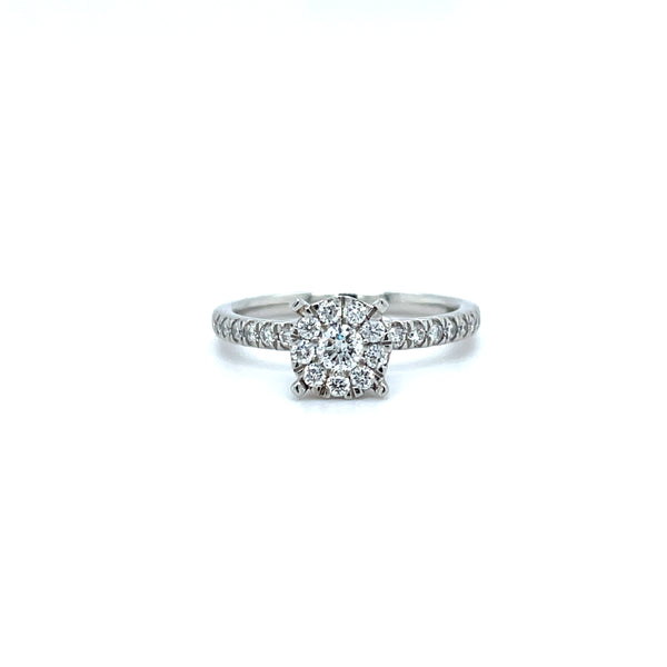 Round Shape Natural Diamond Ring