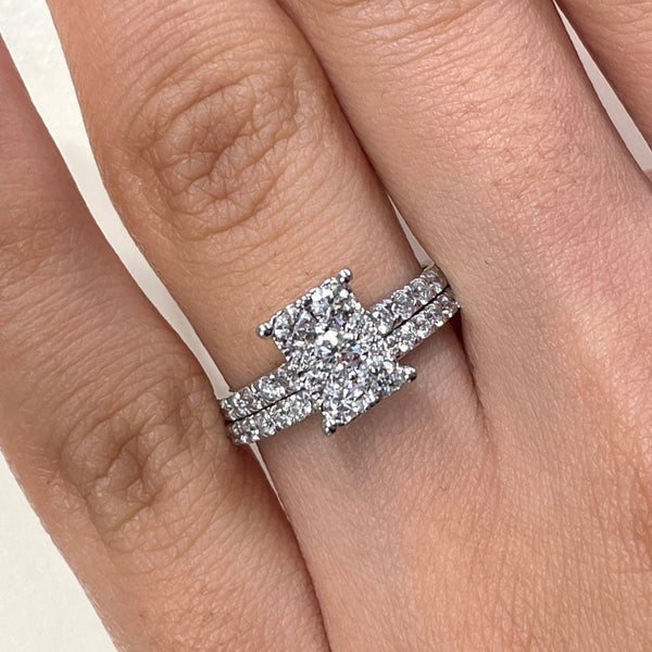 Radiant Shape Natural Diamond Ring