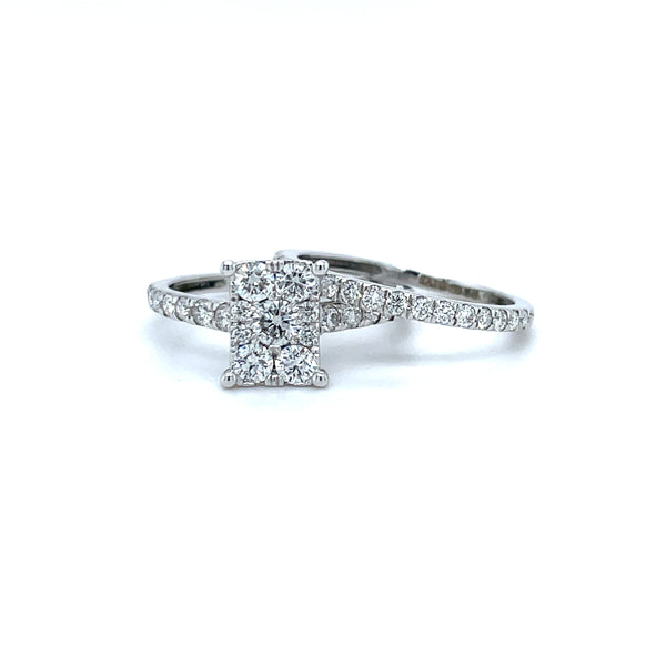 Radiant Shape Natural Diamond Ring