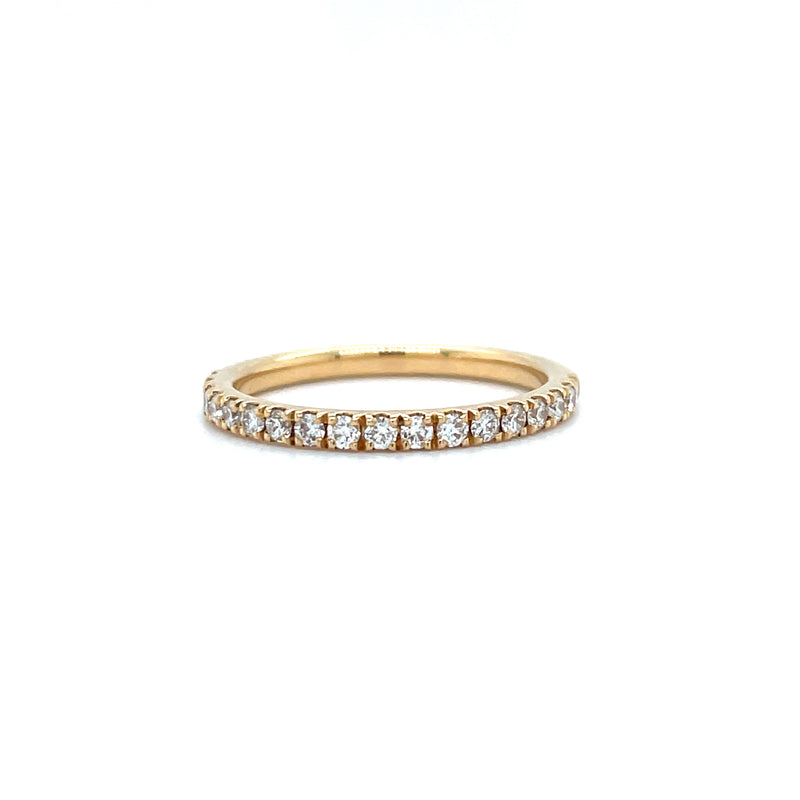 Wedding Band set in Round Brilliant Natural Diamond