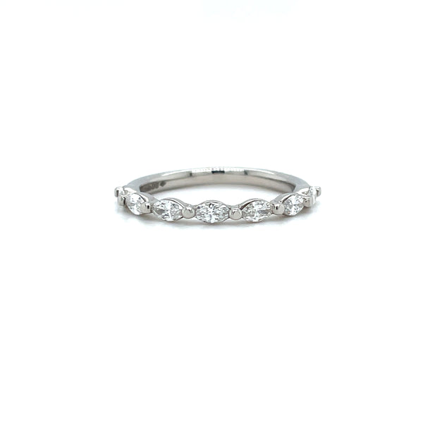Marquise Diamond Wedding Band