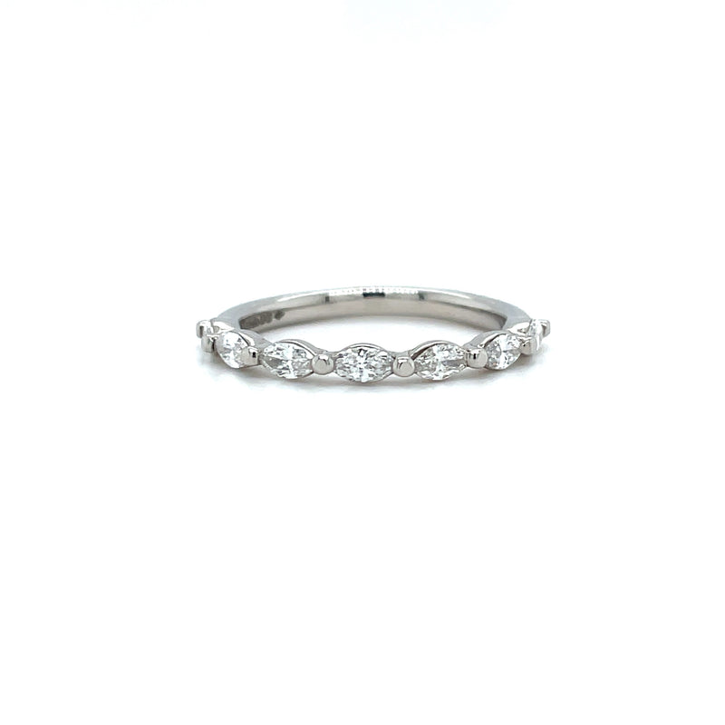 Marquise Diamond Wedding Band