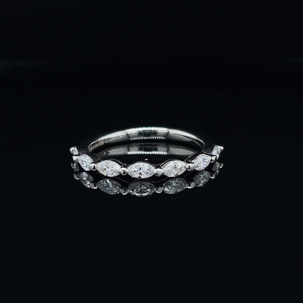 Marquise Diamond Wedding Band