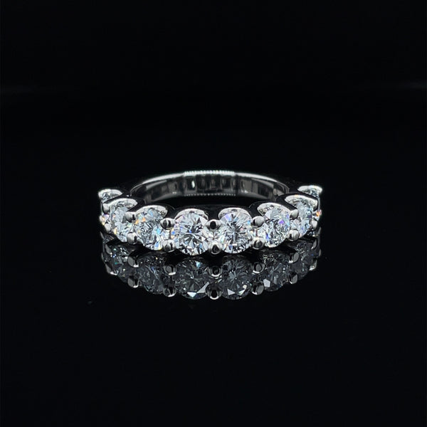 Round Diamond Wedding Band