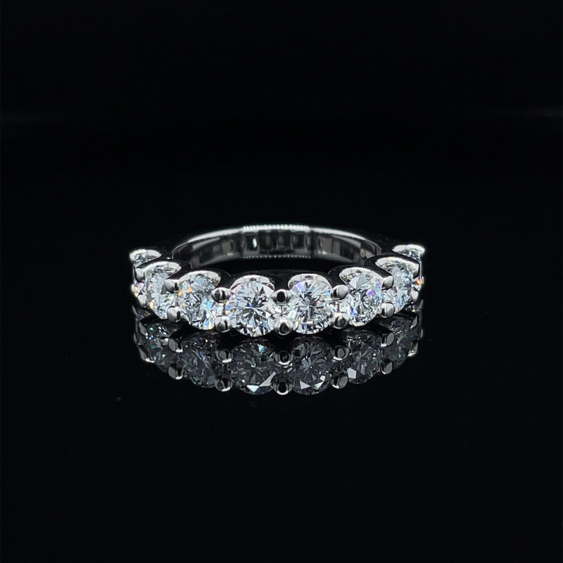 Round Diamond Wedding Band