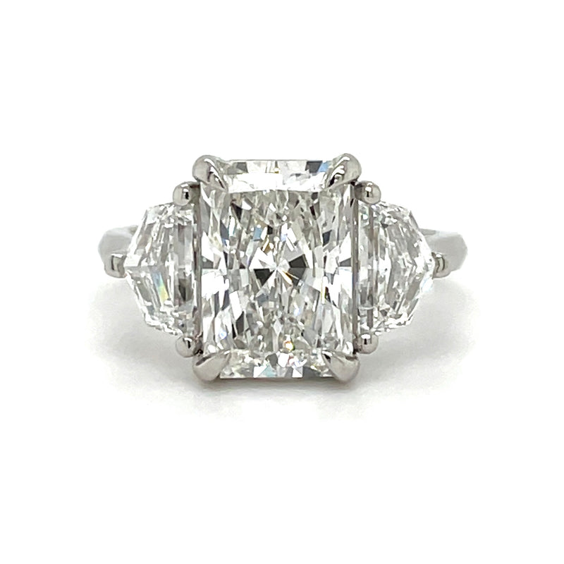 Lab Grown Radiant Cadillac Trilogy Engagement Ring -1.50ct+