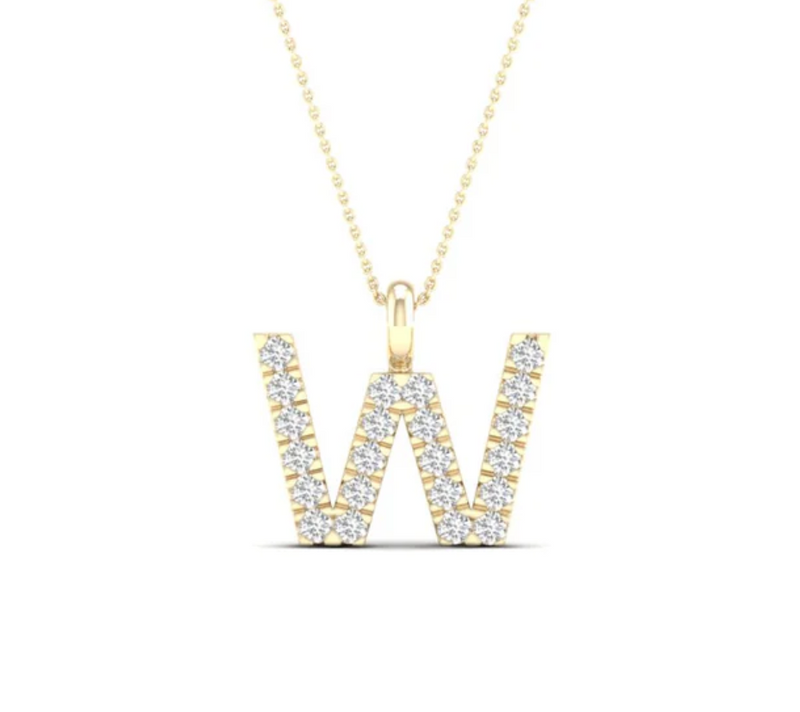 W Initial Pendant