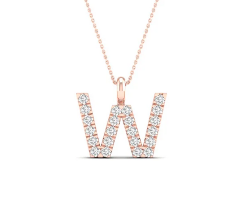 W Initial Pendant