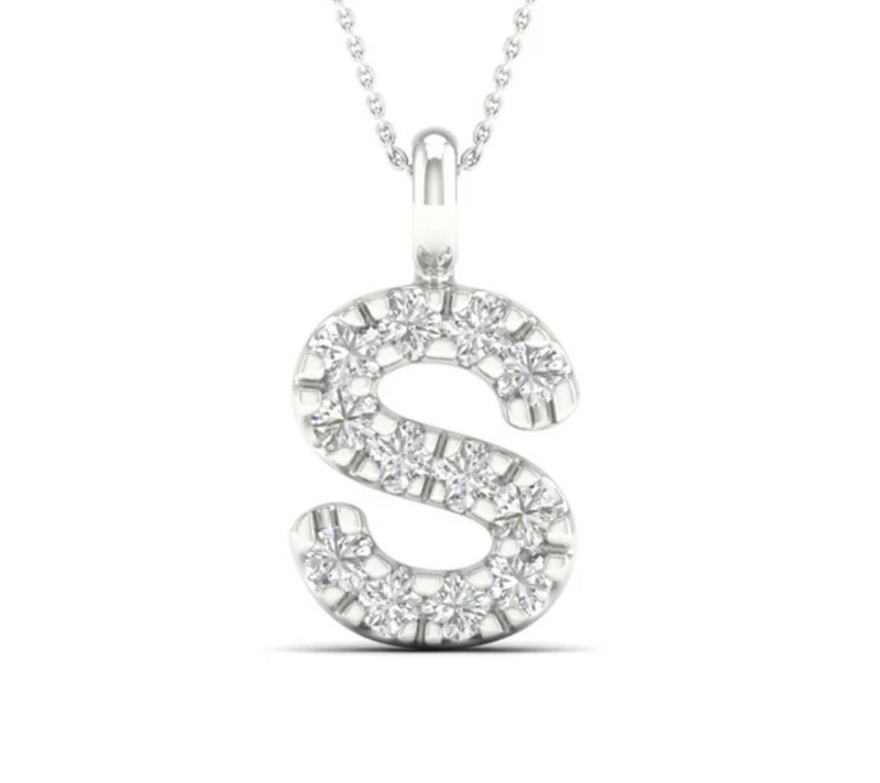 S Initial Pendant