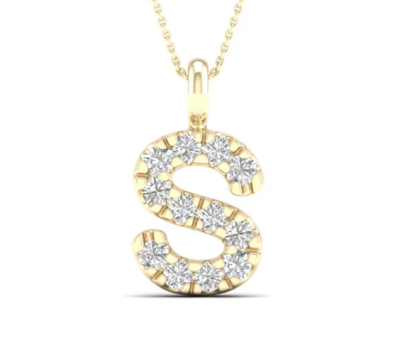 S Initial Pendant