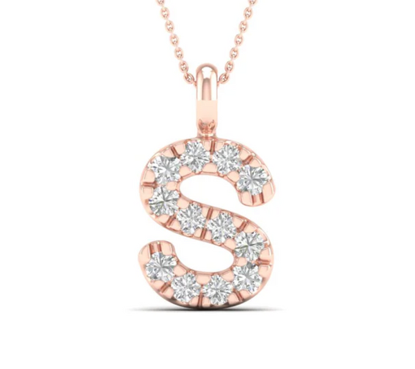 S Initial Pendant