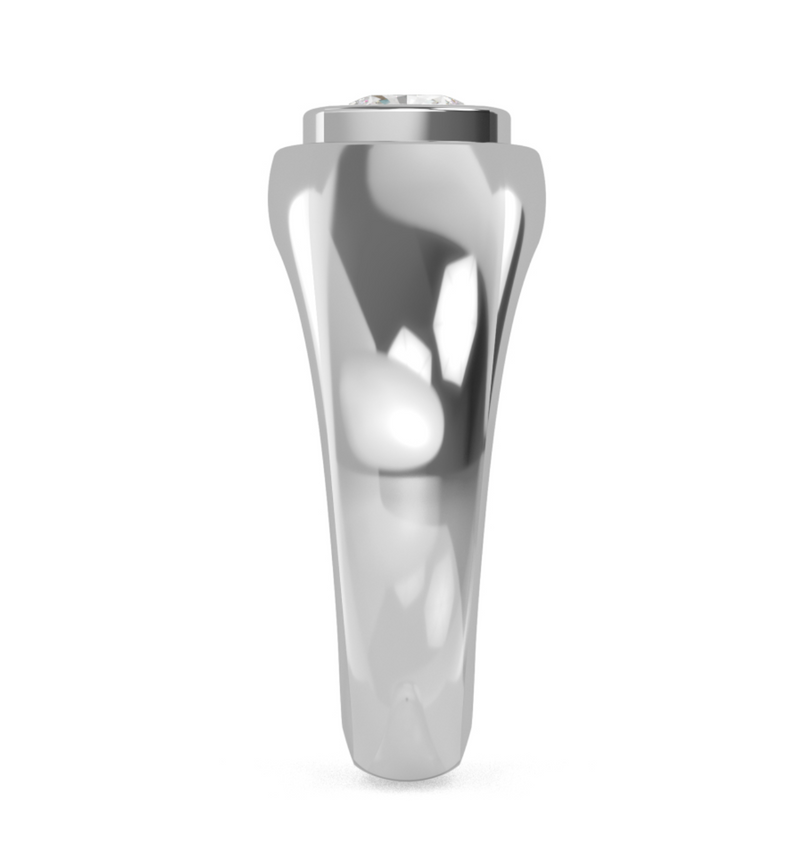 Lab Grown Bezel Set Cushion Cut Diamond Wedding Ring