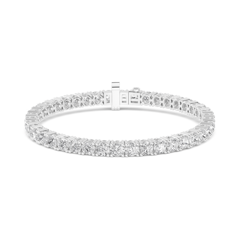 Platinum Lab Grown Diamond Tennis Bracelet