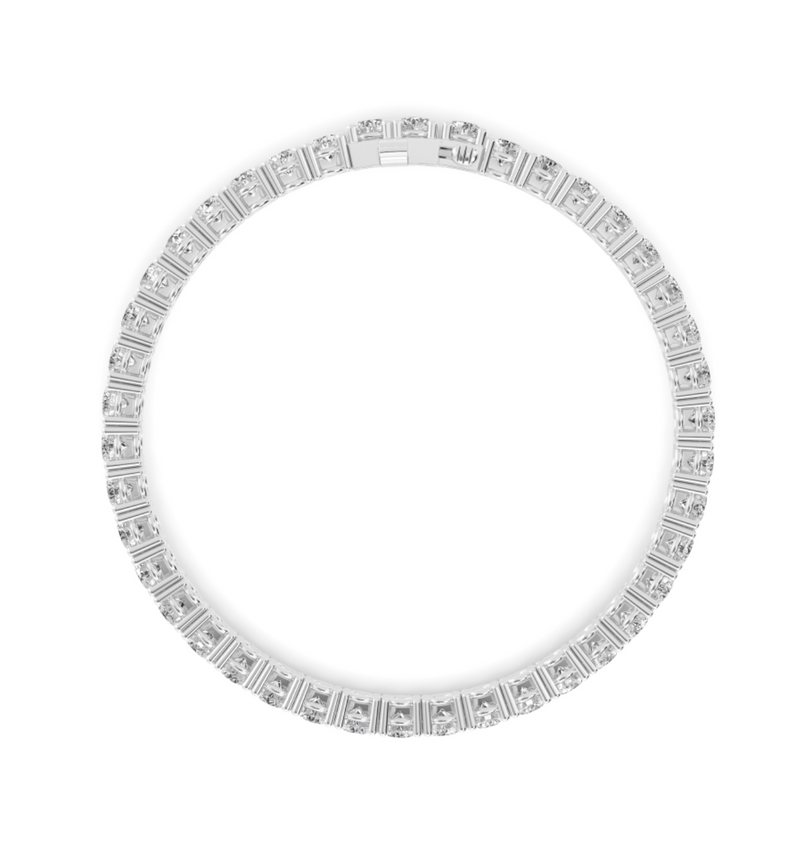 Platinum Lab Grown Diamond Tennis Bracelet