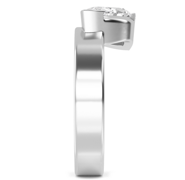 Marquise Cut Bold Gold Lab Diamond Engagement Ring (1ct+)