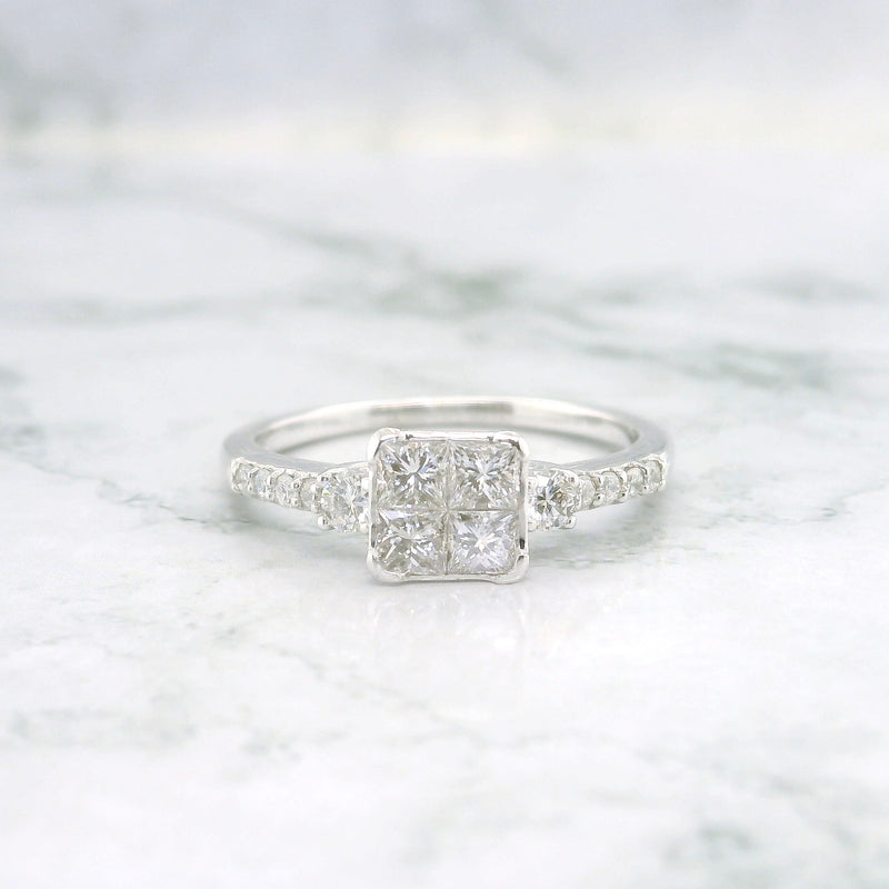 Princess Shape Diamond Ring