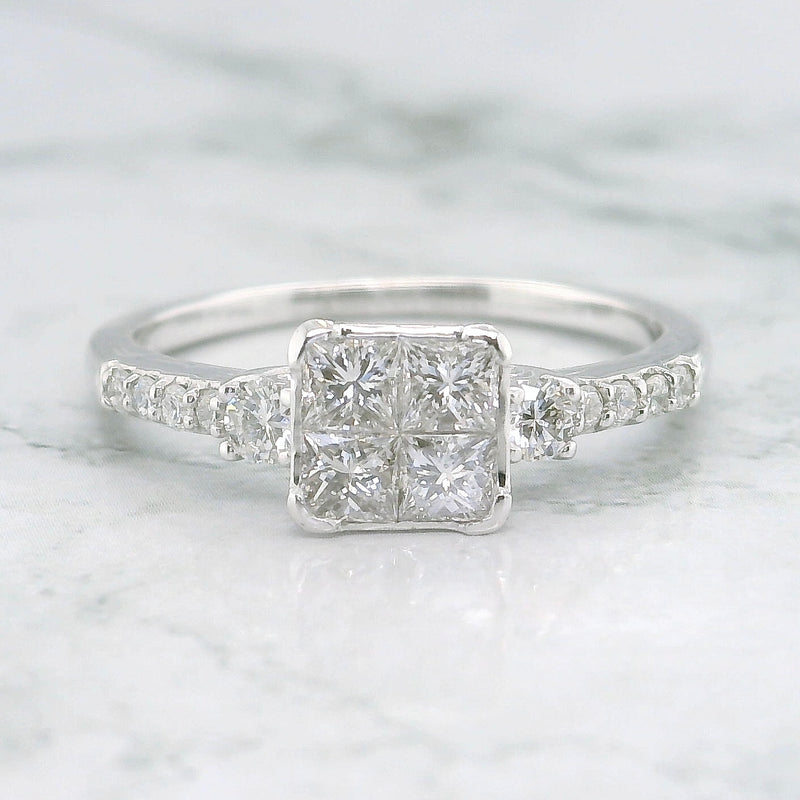 Princess Shape Diamond Ring