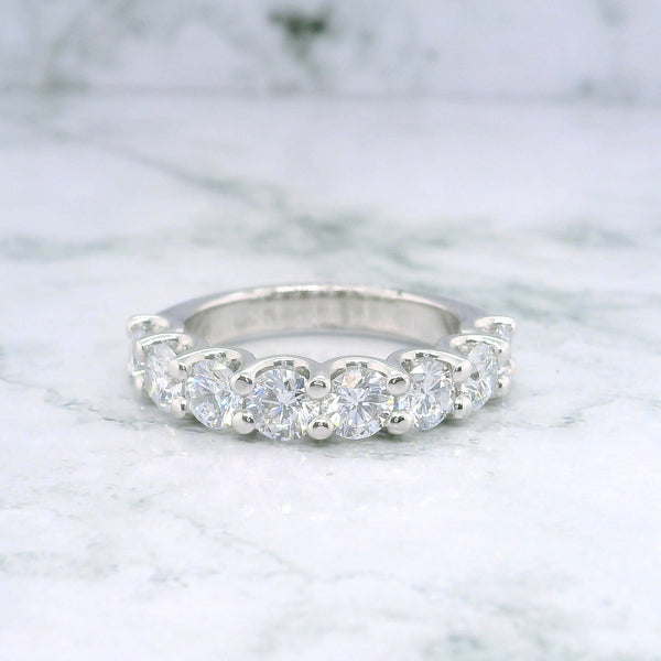 Round Diamond Wedding Band