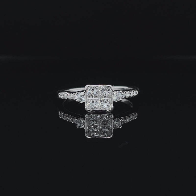 Princess Shape Diamond Ring