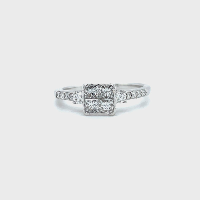 Princess Shape Diamond Ring