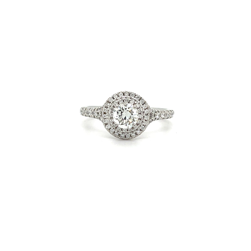 ROUND CUT DOUBLE ROUND HALO RING