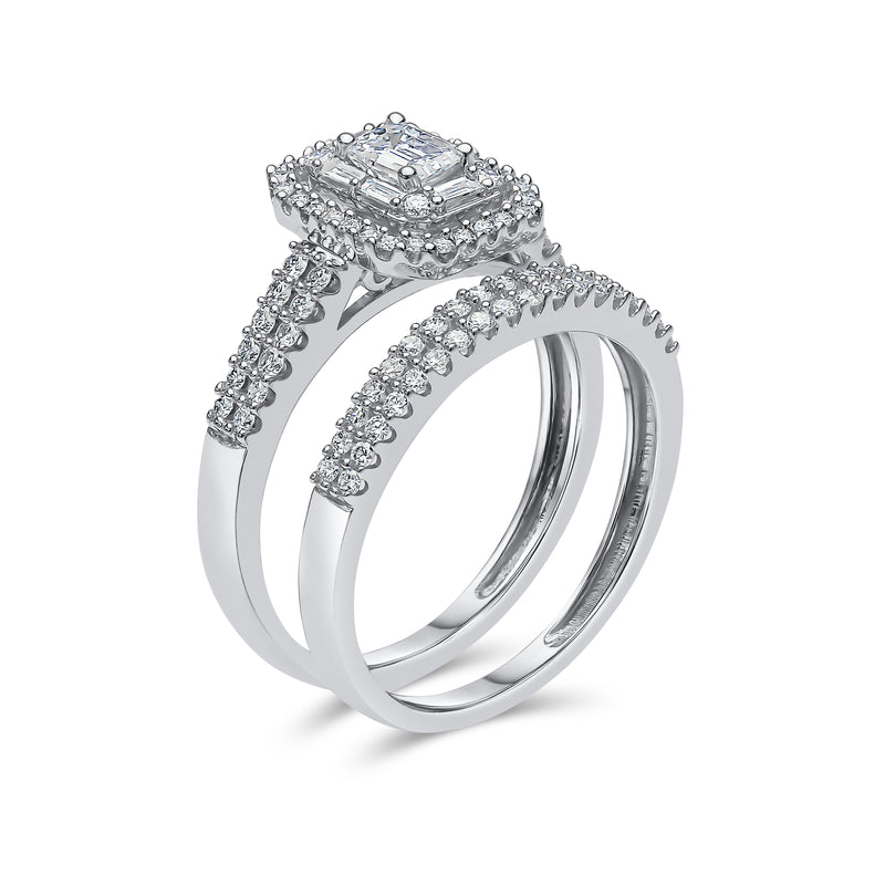 Emerald Shape Diamond Ring