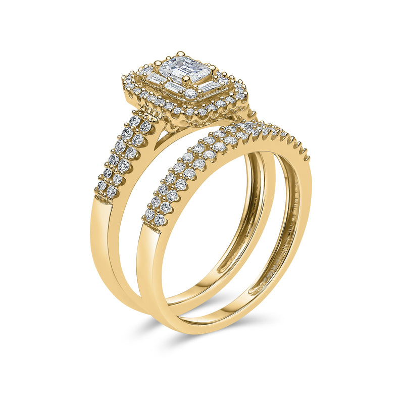 Emerald Shape Diamond Ring
