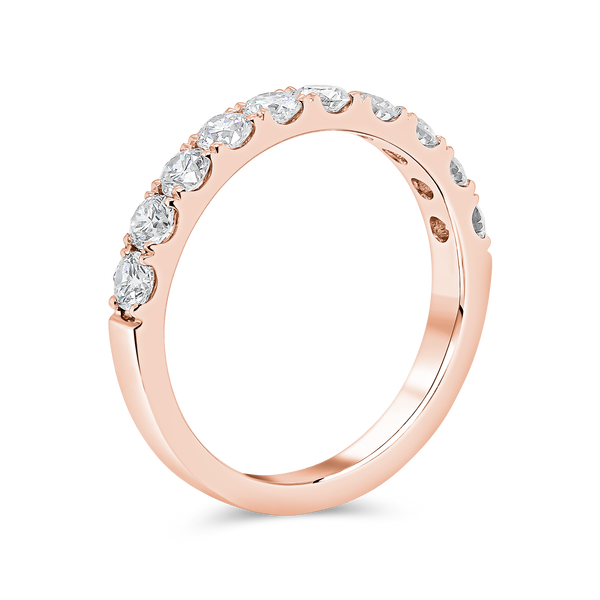 Wedding Band set in Round Diamonds
