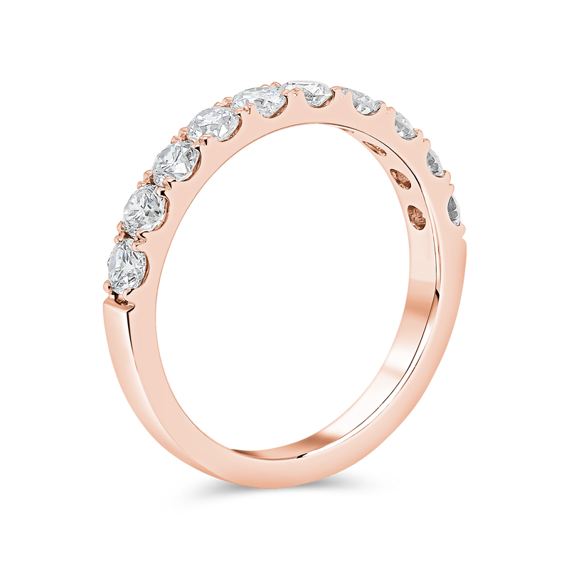 Wedding Band set in Round Diamonds