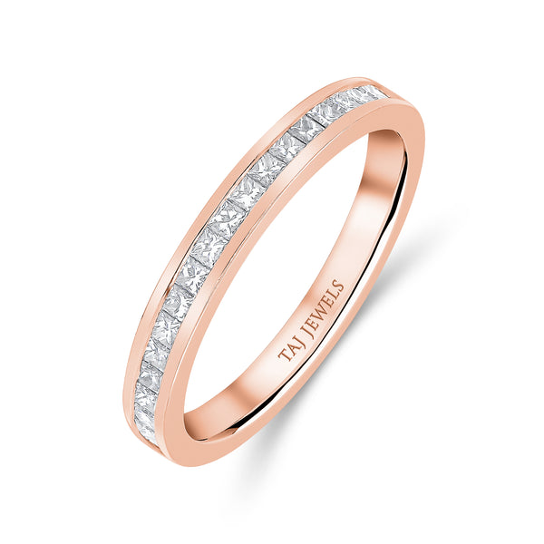 Diamond Wedding Band Set in Channel Setting