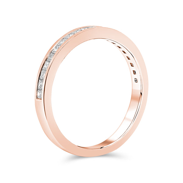 Diamond Wedding Band Set in Channel Setting