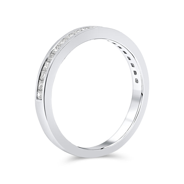 Diamond Wedding Band Set in Channel Setting