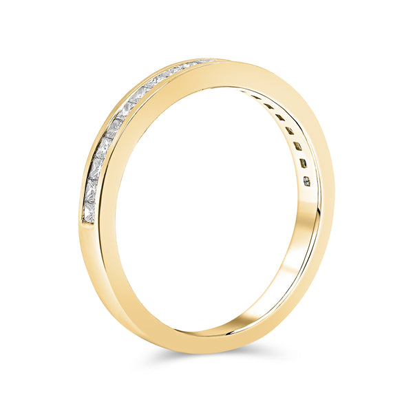 Diamond Wedding Band Set in Channel Setting