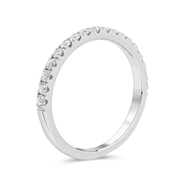 Wedding Band set in Round Brilliant Lab Diamonds