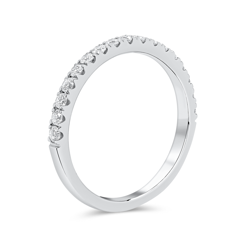 Wedding Band set in Round Brilliant Lab Diamonds