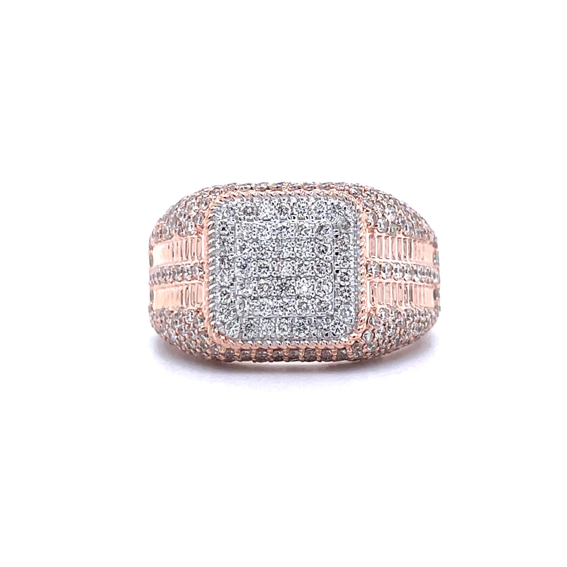 14K Rose Gold Gents Ring - 2.29CT