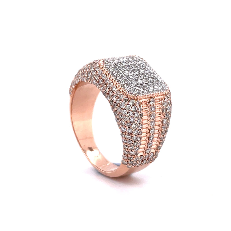 14K Rose Gold Gents Ring - 2.29CT