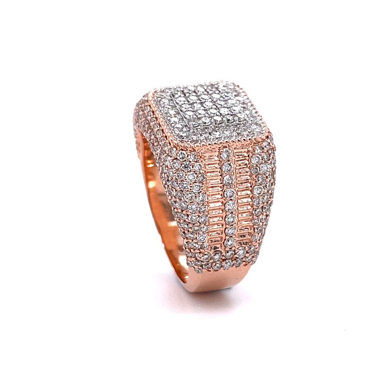 14K Rose Gold Gents Ring - 2.29CT