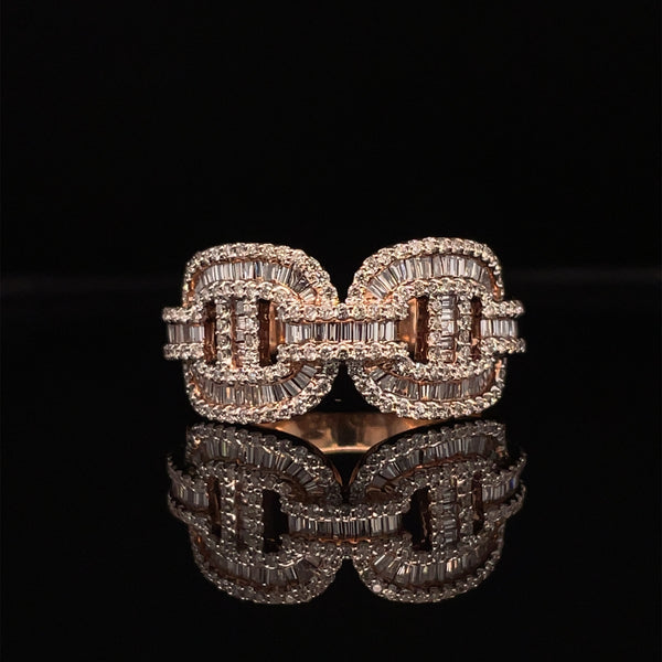 14K Rose Gold Gents Band - 1.79CT