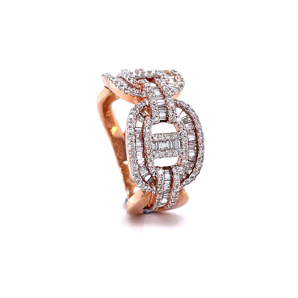 14K Rose Gold Gents Band - 1.79CT