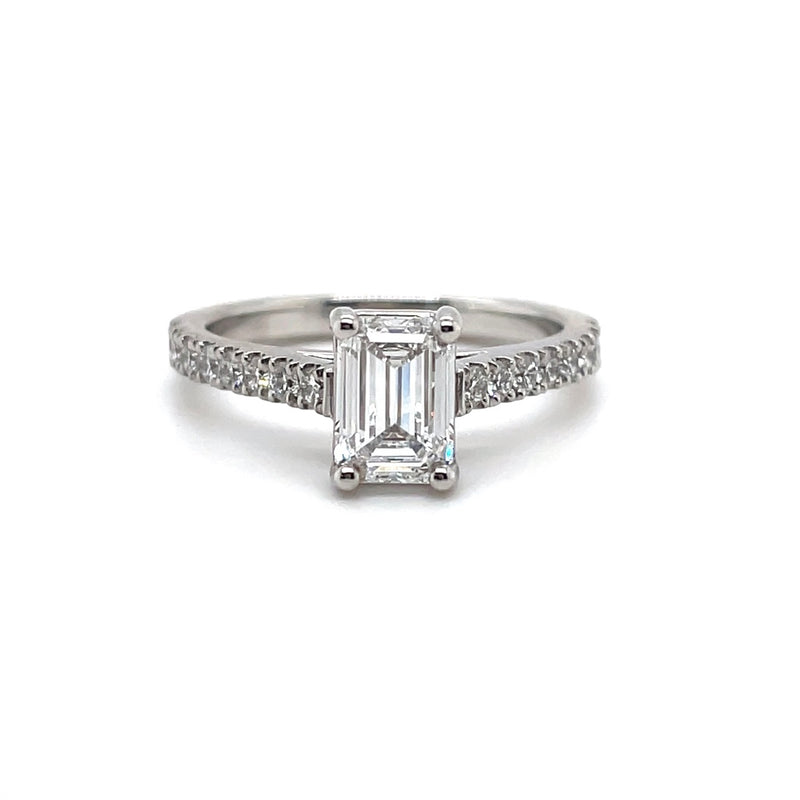 Lab Grown Emerald Diamond Ring - 1 CT+