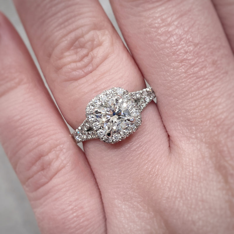 Tiffany split shank engagement ring hotsell