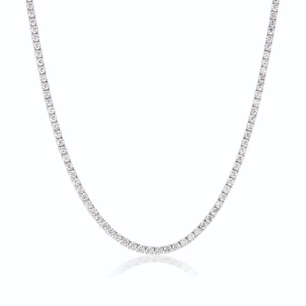 9K Gold Lab Diamond Tennis Necklace